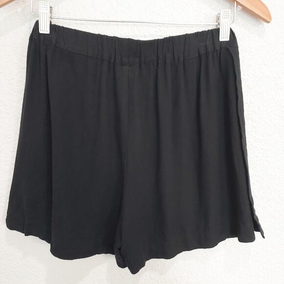F. Muriel Black Skort Linen Blend - Picture 1 of 7
